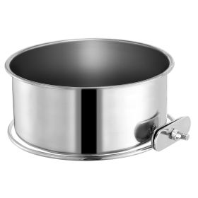 Stainless Steel Dog Bowl Pets Hanging Food Bowl Detachable Pet Cage Food Water Bowl with Clamp Holder Stainless Steel Dog Bowl Pets Hanging Food Bowl Detachable Pet Cage Food Water Bowl with Clamp Holder