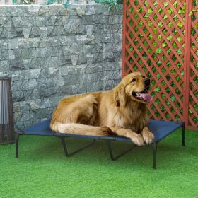 36" x 30" Elevated Cooling Summer Dog Cot Pet Bed With Ventilation (Option: Dark Blue-920x235x100 mm) 36" x 30" Elevated Cooling Summer Dog Cot Pet Bed With Ventilation (Option: Dark Blue-920x235x100 mm)